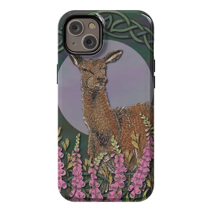 iPhone 14 Plus StrongFit Woodland Deer Doe by Lotti Brown
