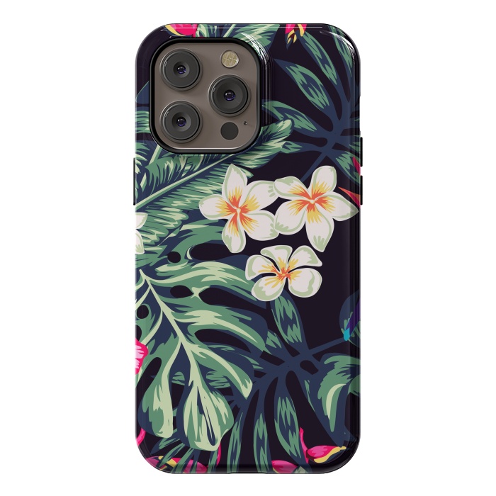 iPhone 14 Pro max StrongFit Tropical Floral Pattern XVII by ArtsCase