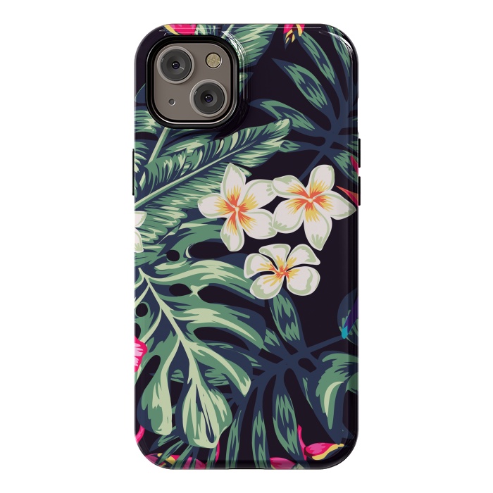 iPhone 14 Plus StrongFit Tropical Floral Pattern XVII by ArtsCase