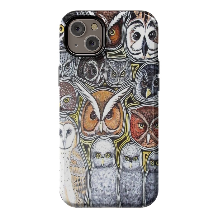 iPhone 14 Plus StrongFit Owls of Costa Rica by Chloe Yzoard