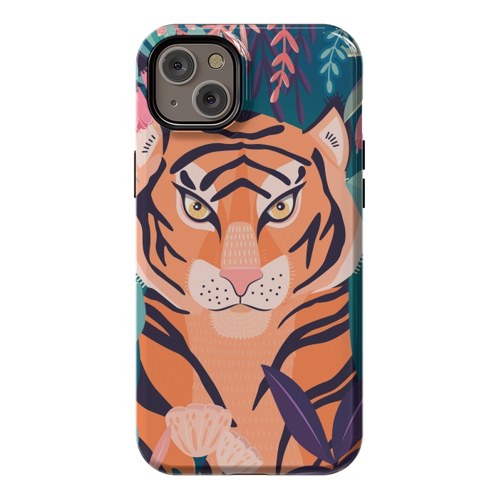 iPhone 14 Plus StrongFit Tiger in nature by Jelena Obradovic