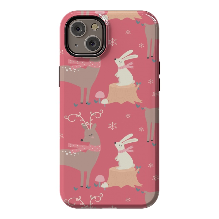 iPhone 14 Plus StrongFit deers and rabbits by haroulita