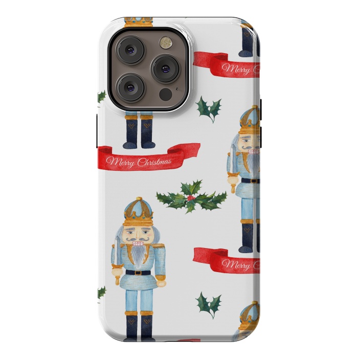 iPhone 14 Pro max StrongFit merry christmas-nutcrackers by haroulita