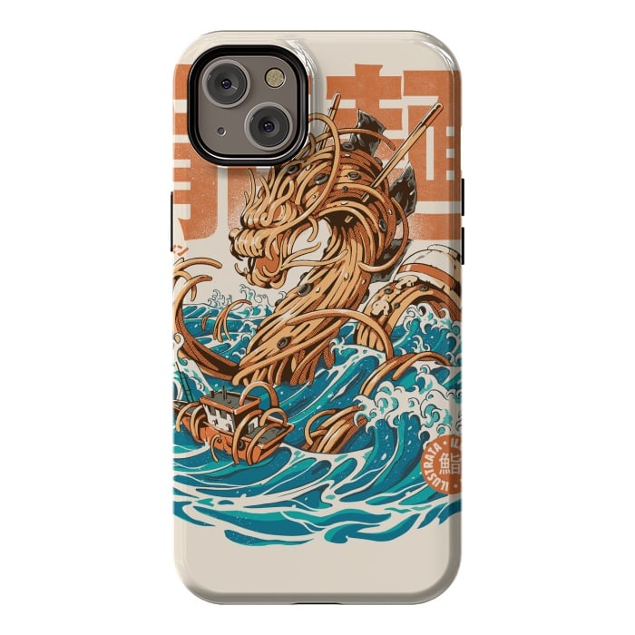 iPhone 14 Plus StrongFit Great Ramen Dragon off Kanagawa by Ilustrata