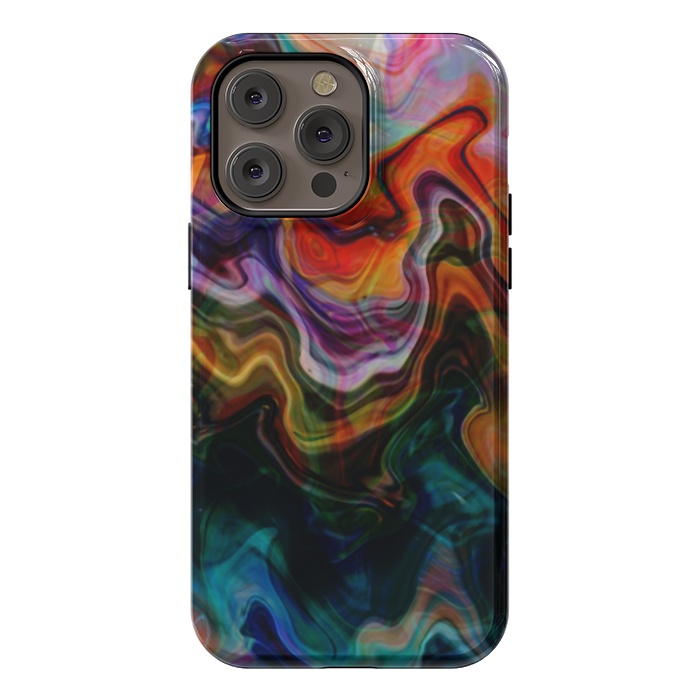 iPhone 14 Pro max StrongFit Digitalart Abstract Marbling G596 by Medusa GraphicArt