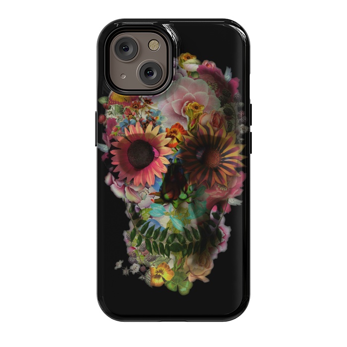 iPhone 14 StrongFit Skull 2 Black by Ali Gulec