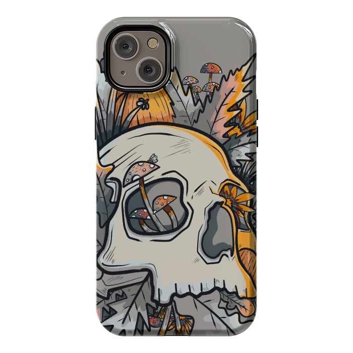iPhone 14 Plus StrongFit The mushrooms and skull by Steve Wade (Swade)
