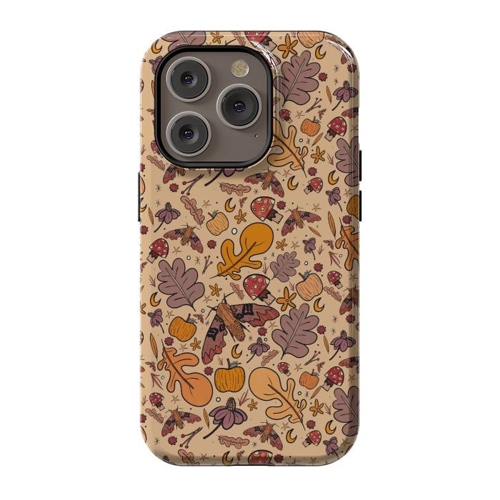 iPhone 14 Pro StrongFit Autumnal pattern by Steve Wade (Swade)