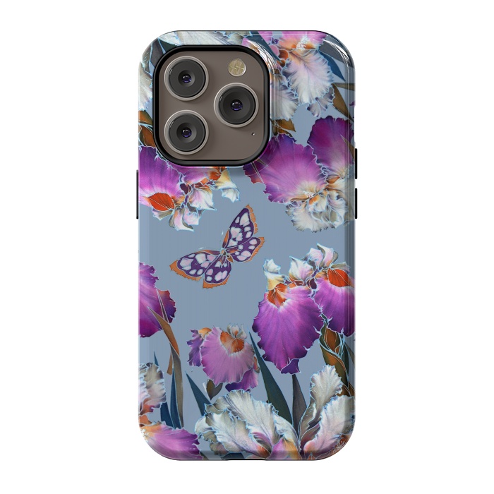 iPhone 14 Pro StrongFit purple lilac flowers by haroulita