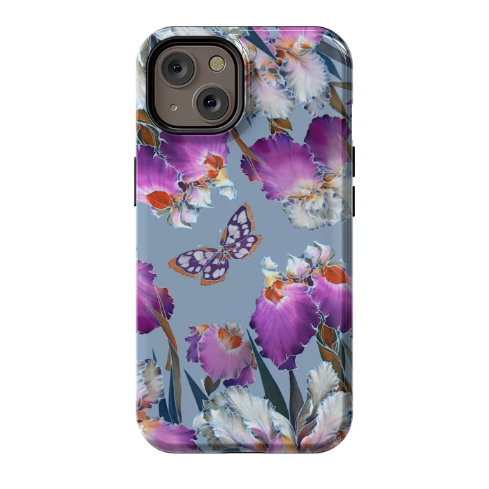 iPhone 14 StrongFit purple lilac flowers by haroulita