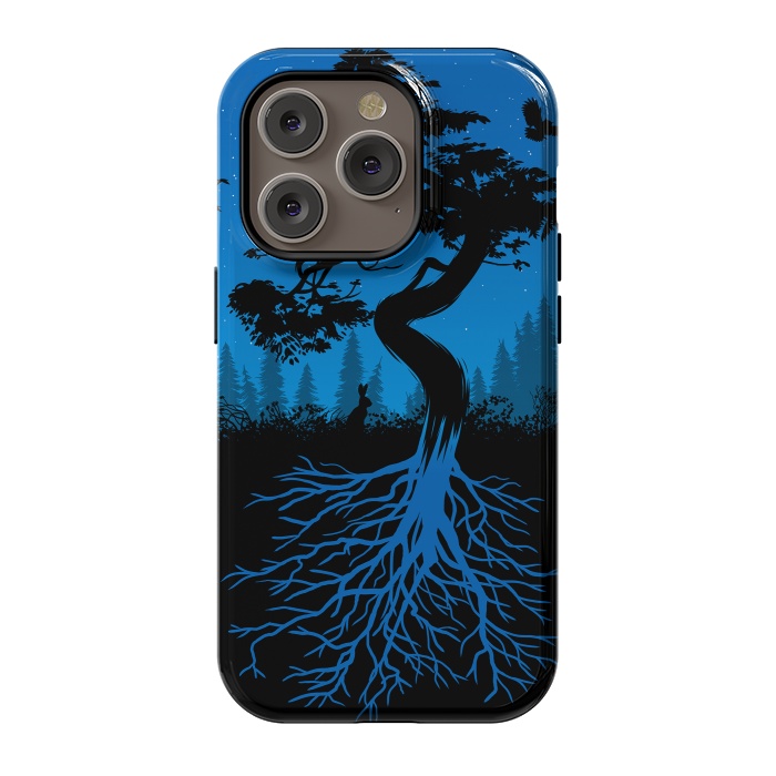 iPhone 14 Pro StrongFit Bonsai roots at night by Alberto
