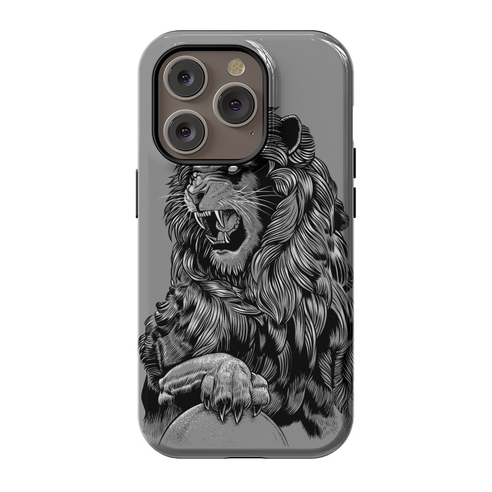 iPhone 14 Pro StrongFit Statue lion by Alberto