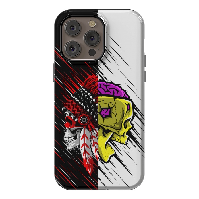 iPhone 14 Pro max StrongFit Skulls indian brain by Alberto