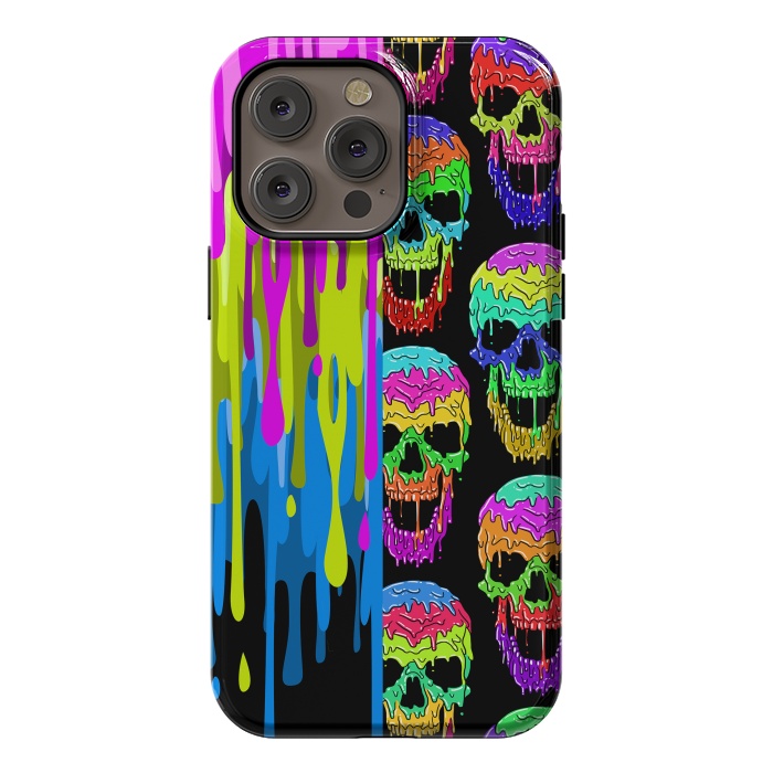 iPhone 14 Pro max StrongFit Skulls and liquid by Alberto