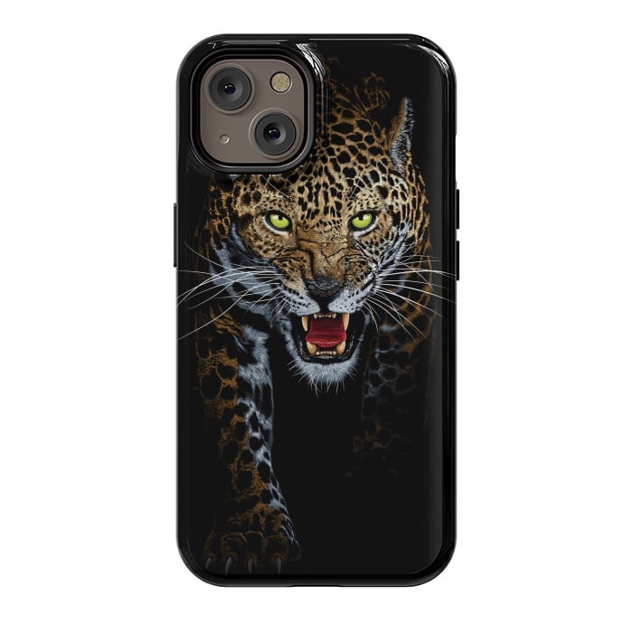 iPhone 14 StrongFit Leopard in the shadows by Alberto