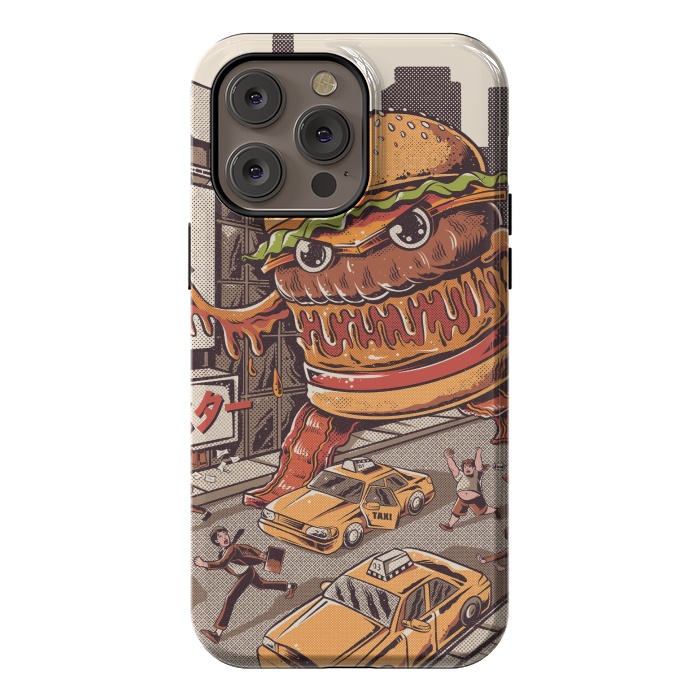 iPhone 14 Pro max StrongFit Burgerzilla by Ilustrata