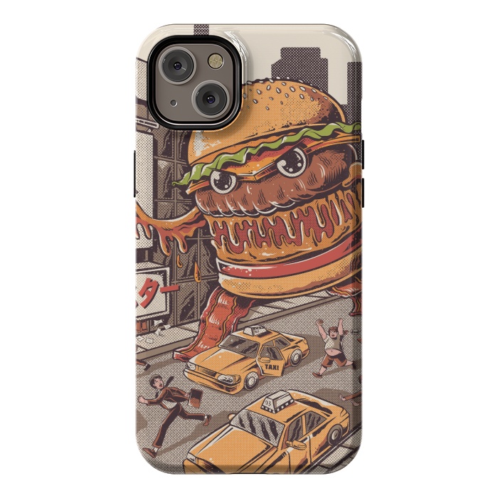 iPhone 14 Plus StrongFit Burgerzilla by Ilustrata