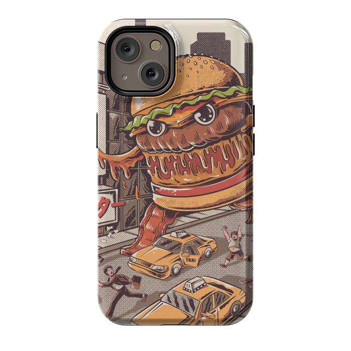 iPhone 14 StrongFit Burgerzilla by Ilustrata