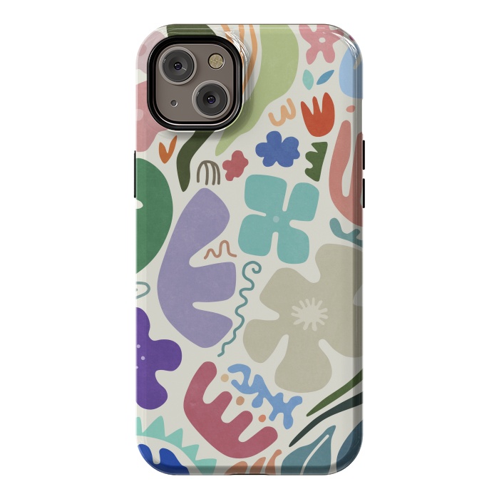 iPhone 14 Plus StrongFit Floral Shapes by amini54