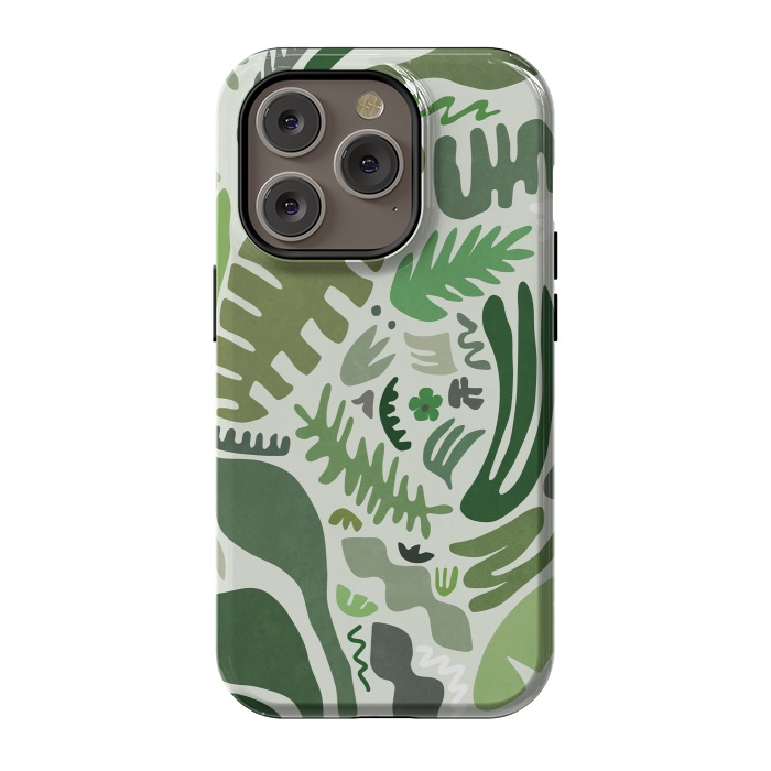 iPhone 14 Pro StrongFit Green Garden by amini54