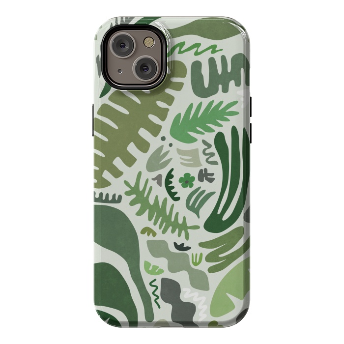 iPhone 14 Plus StrongFit Green Garden by amini54