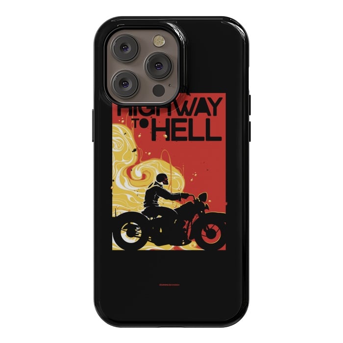iPhone 14 Pro max StrongFit Highway to Hell 1 by Draco