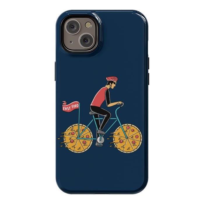iPhone 14 Plus StrongFit Pizza Bicycle by Coffee Man