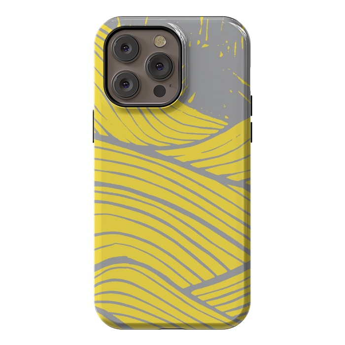 iPhone 14 Pro max StrongFit The yellow waves by Steve Wade (Swade)
