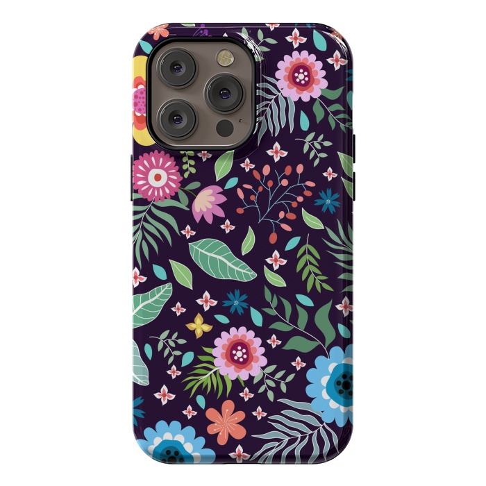 iPhone 14 Pro max StrongFit Colourful Flowers by ArtsCase