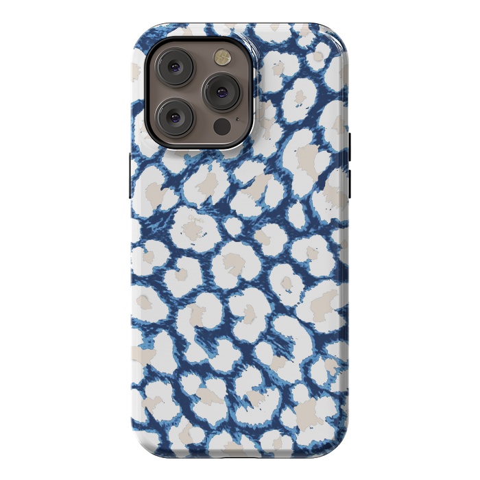 iPhone 14 Pro max StrongFit Blue-Cream Cozy Surface by ''CVogiatzi.
