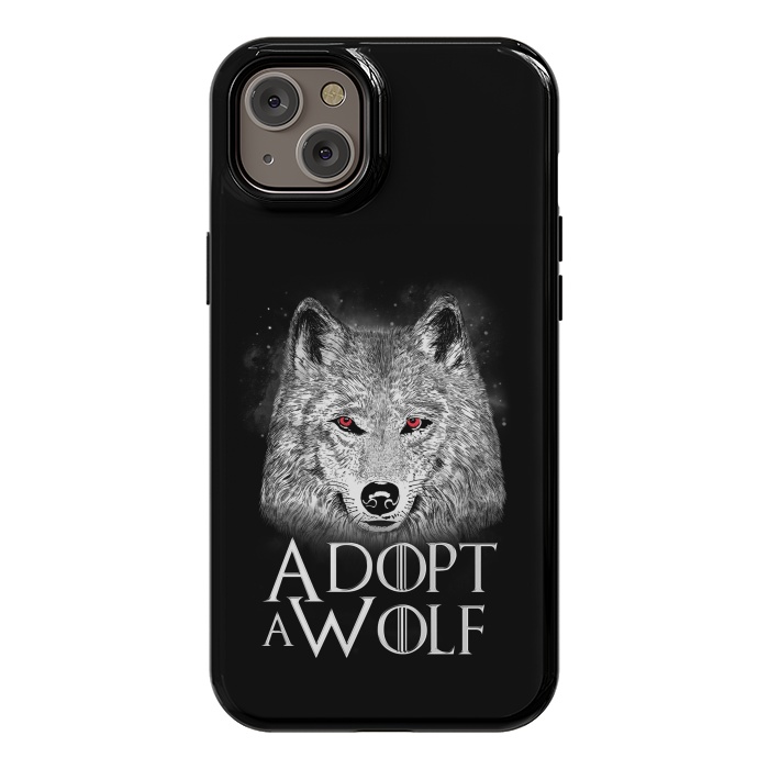 iPhone 14 Plus StrongFit Adopt a Wolf by eduely
