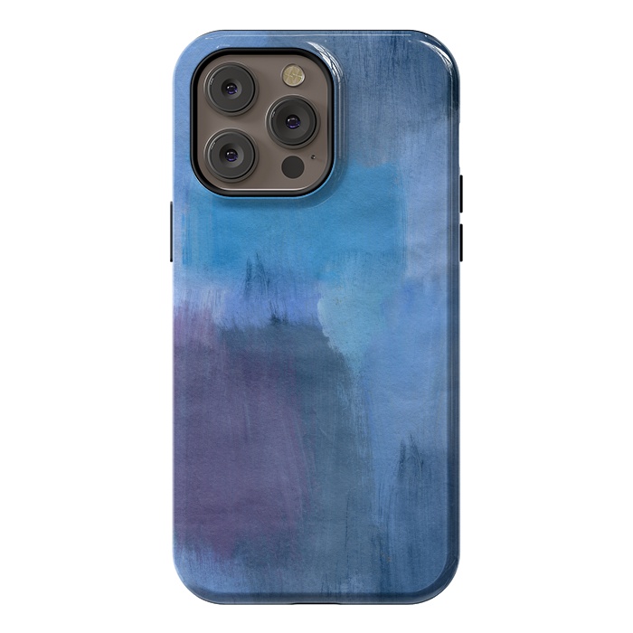iPhone 14 Pro max StrongFit Blue Ocean Abstract Painting by Nic Squirrell