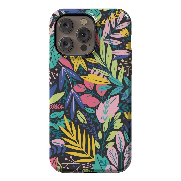 iPhone 14 Pro max StrongFit Tropical Flowers by ArtsCase