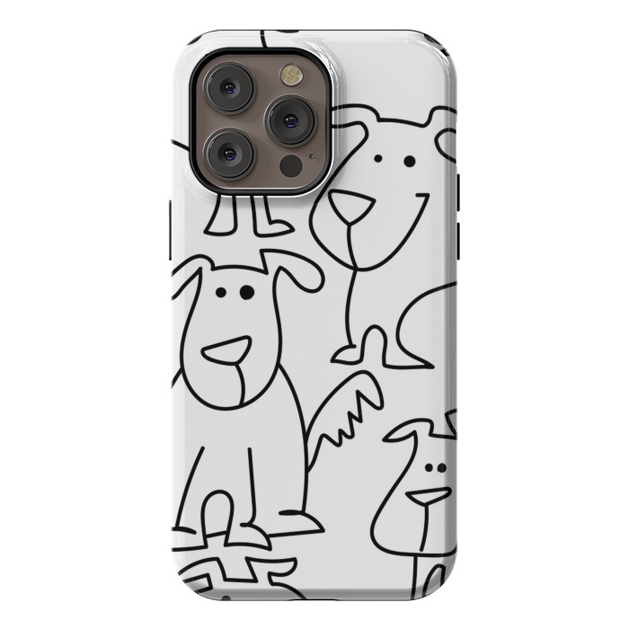 iPhone 14 Pro max StrongFit doodle dogs by haroulita