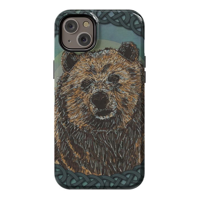 iPhone 14 Plus StrongFit Brown Bear by Lotti Brown