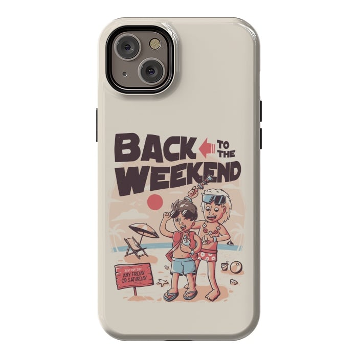 iPhone 14 Plus StrongFit Back to the Weekend by eduely