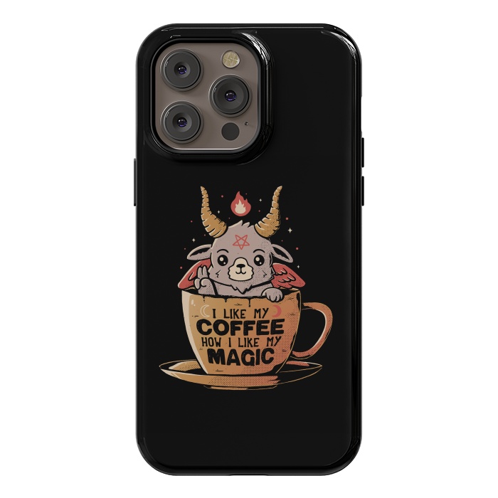 iPhone 14 Pro max StrongFit Black Coffee by eduely