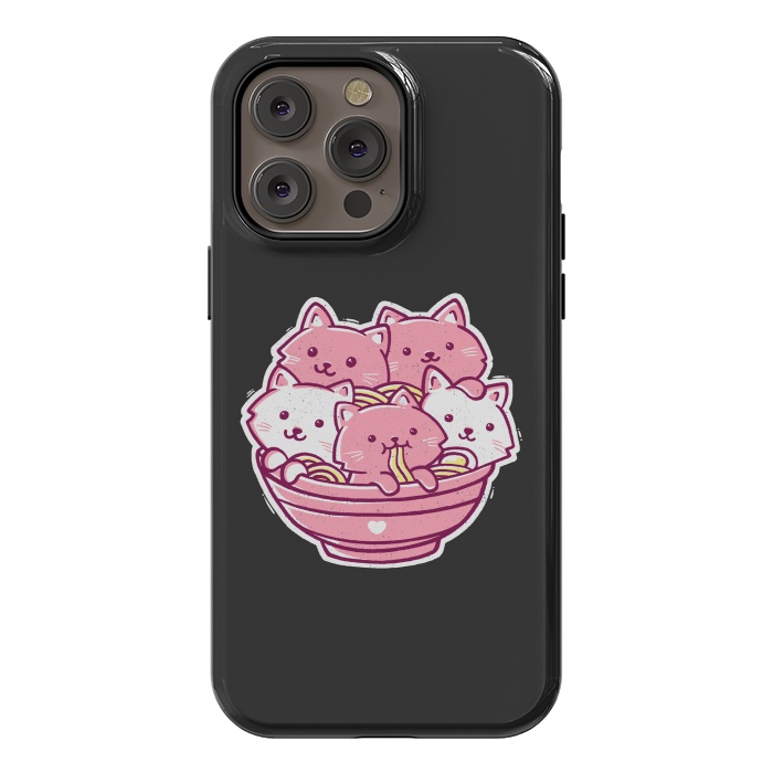 iPhone 14 Pro max StrongFit Cat Ramen by eduely