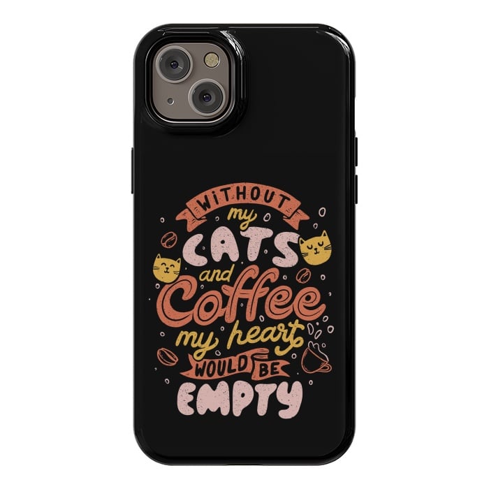 iPhone 14 Plus StrongFit Cats and Coffee  by eduely