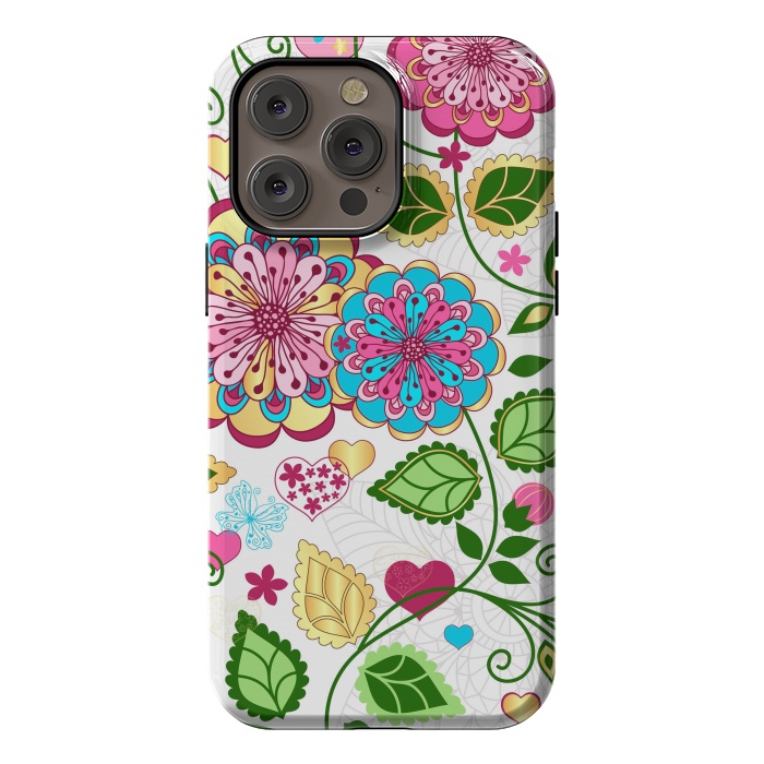 iPhone 14 Pro max StrongFit Design Floral Pattern by ArtsCase