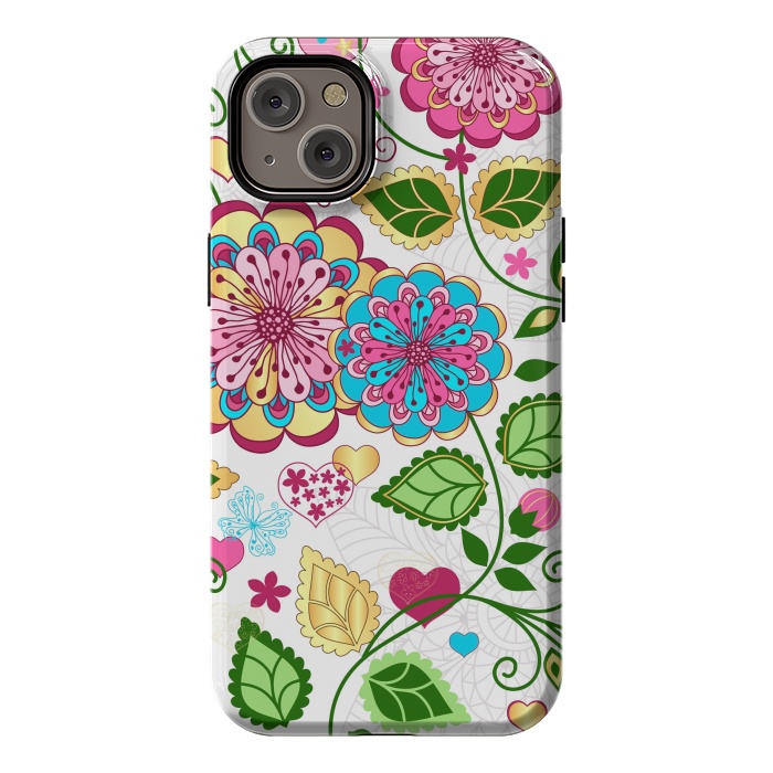 iPhone 14 Plus StrongFit Design Floral Pattern by ArtsCase