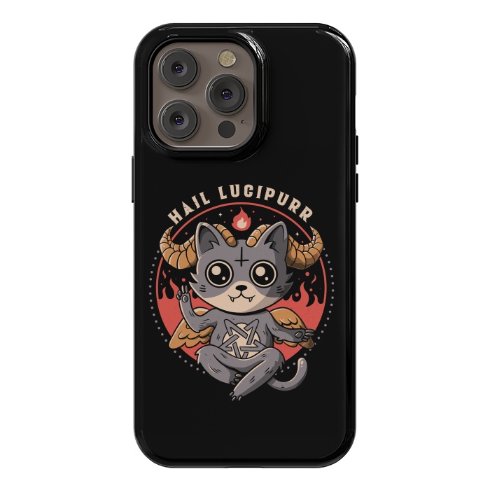 iPhone 14 Pro max StrongFit Hail Lucipurr by eduely