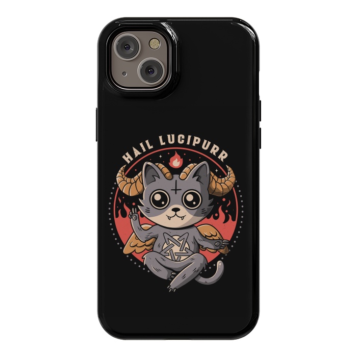 iPhone 14 Plus StrongFit Hail Lucipurr by eduely