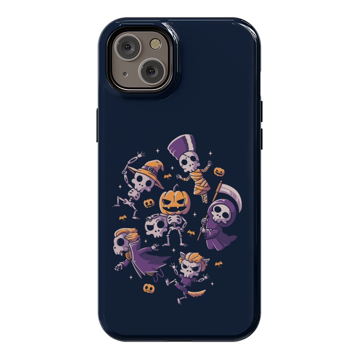 iPhone 14 Plus StrongFit Halloween Skulls by eduely