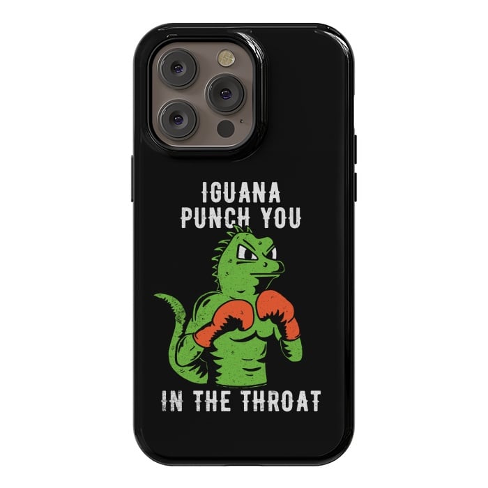 iPhone 14 Pro max StrongFit Iguana Punch You by eduely