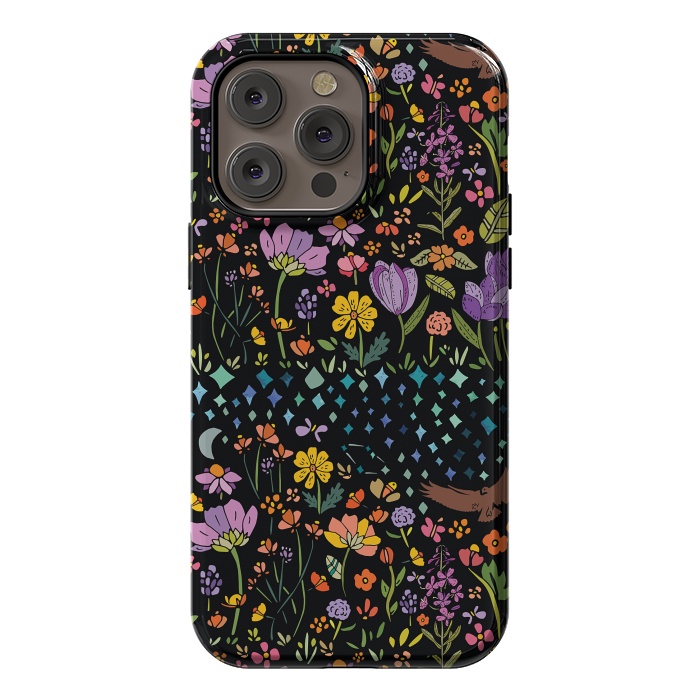 iPhone 14 Pro max StrongFit Whimsical Night Forest II by Pom Graphic Design