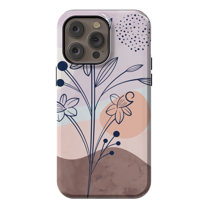 iPhone 14 Pro max StrongFit pastel garden design by MALLIKA