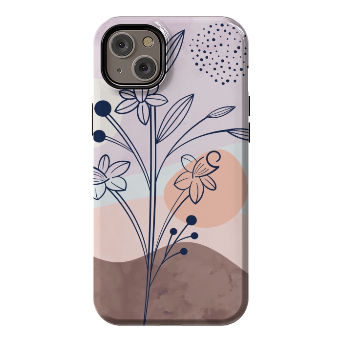 iPhone 14 Plus StrongFit pastel garden design by MALLIKA