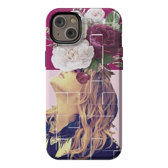 iPhone 14 Plus StrongFit floral girl 2 by MALLIKA