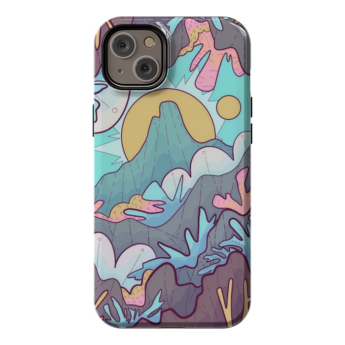iPhone 14 Plus StrongFit Coral mountain reef by Steve Wade (Swade)